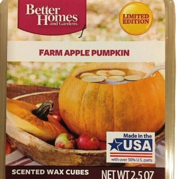 Better Homes & Gardens Farm Apple Pumpkin LE Scented Wax Cubes 2.5 Oz NEW - Picture 4 of 6